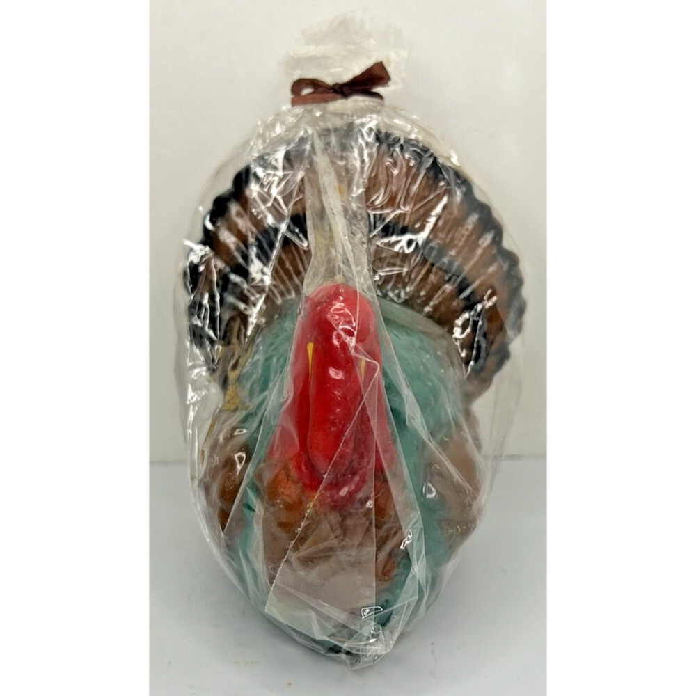 Vintage K-Mart Thanksgiving Turkey Candle‎ New in Packaging 4.25" SKU H488